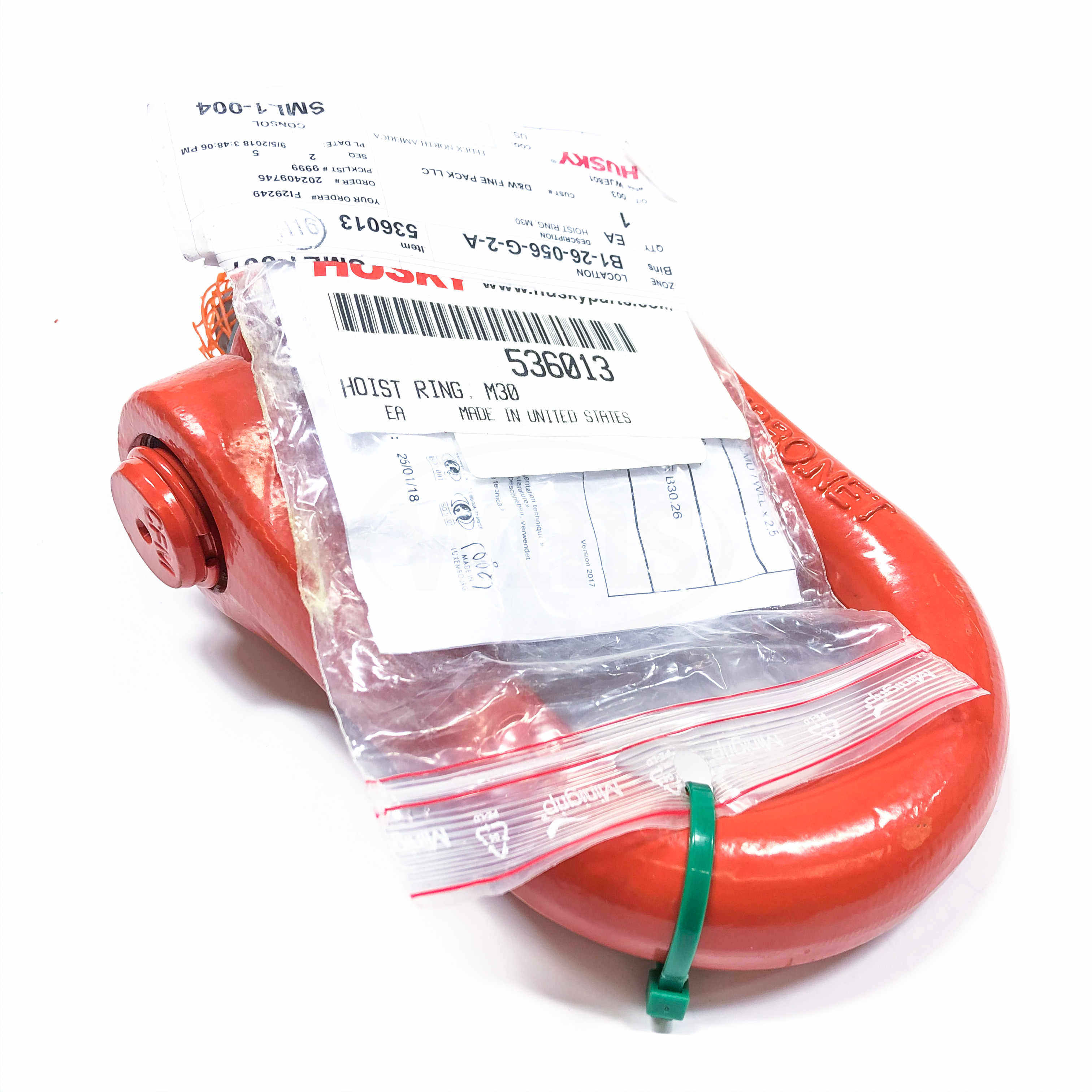 536013 Husky Metric Swivel Hoist Ring, M30, 7000kg
