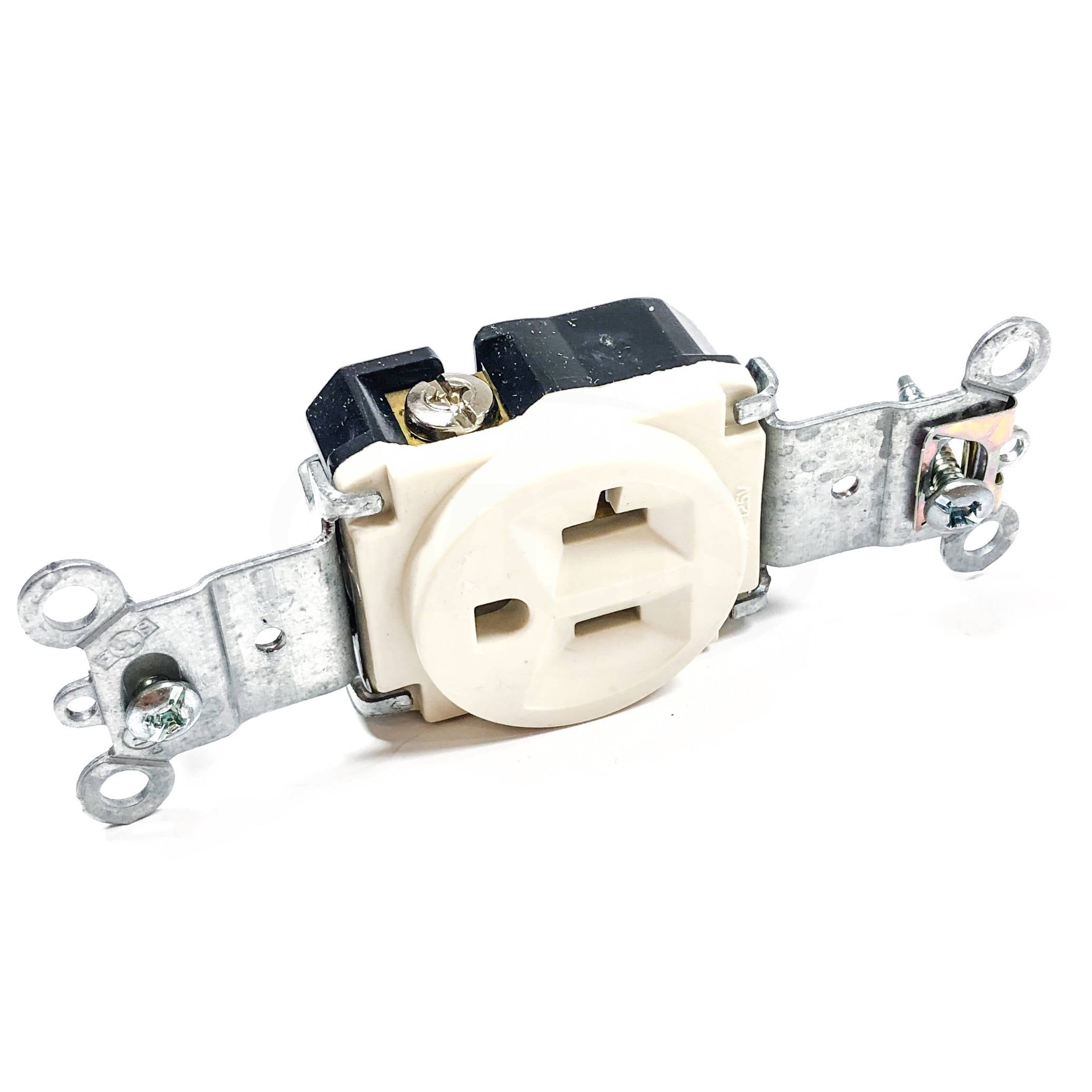 5361-LA Pass & Seymour Single Receptacle, 20A, 125V, Light Almond - 0