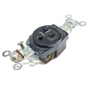 5361BL Arrow Hart Single Receptacle 20A, 125V, 2P, 3W, GRD, Nema: 5-20R, Black-3