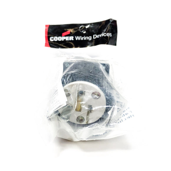 5366 Cooper Industries Industrial Grounding Plug, 2-Pole, 20A-125V, Nema: 5-20P