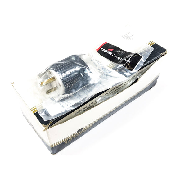 5366 Cooper Industries Industrial Grounding Plug, 2-Pole, 20A-125V, Nema: 5-20P