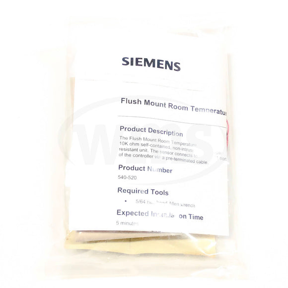540-520A Siemens Landis & Staefa Flush Mount Room Temperature Sensor