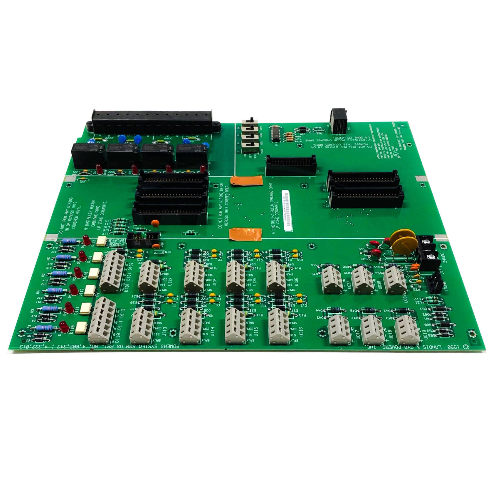 544-381 Landis & Gyr Powers Unitary Controller Backplane Circuit Board