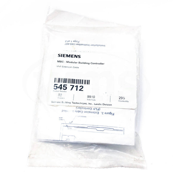 545-712 Siemens MBC - Modular Building Controller MMI Extension Cable