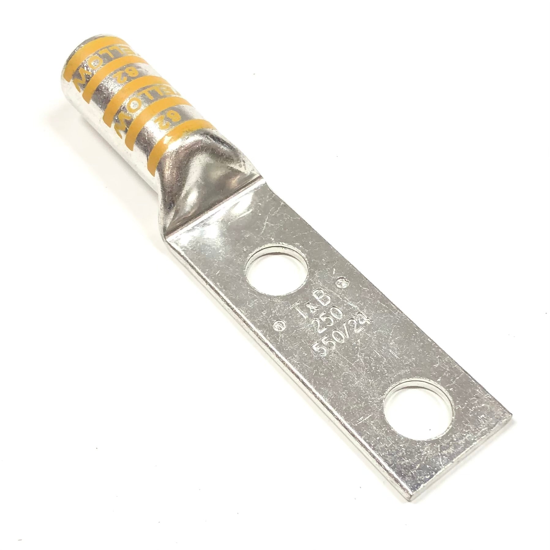54868BE Thoms & Betts Two Hole Copper Lug Long Barrel Blind End - 0