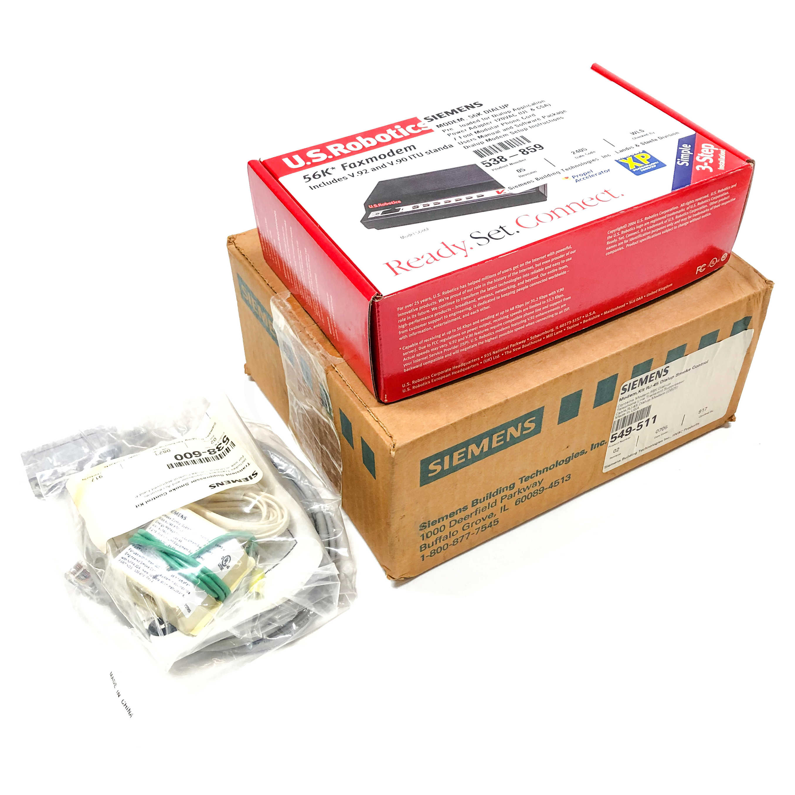549-511 Siemens Dialup Smoke Control Modem Kit, RJ-45, 56K