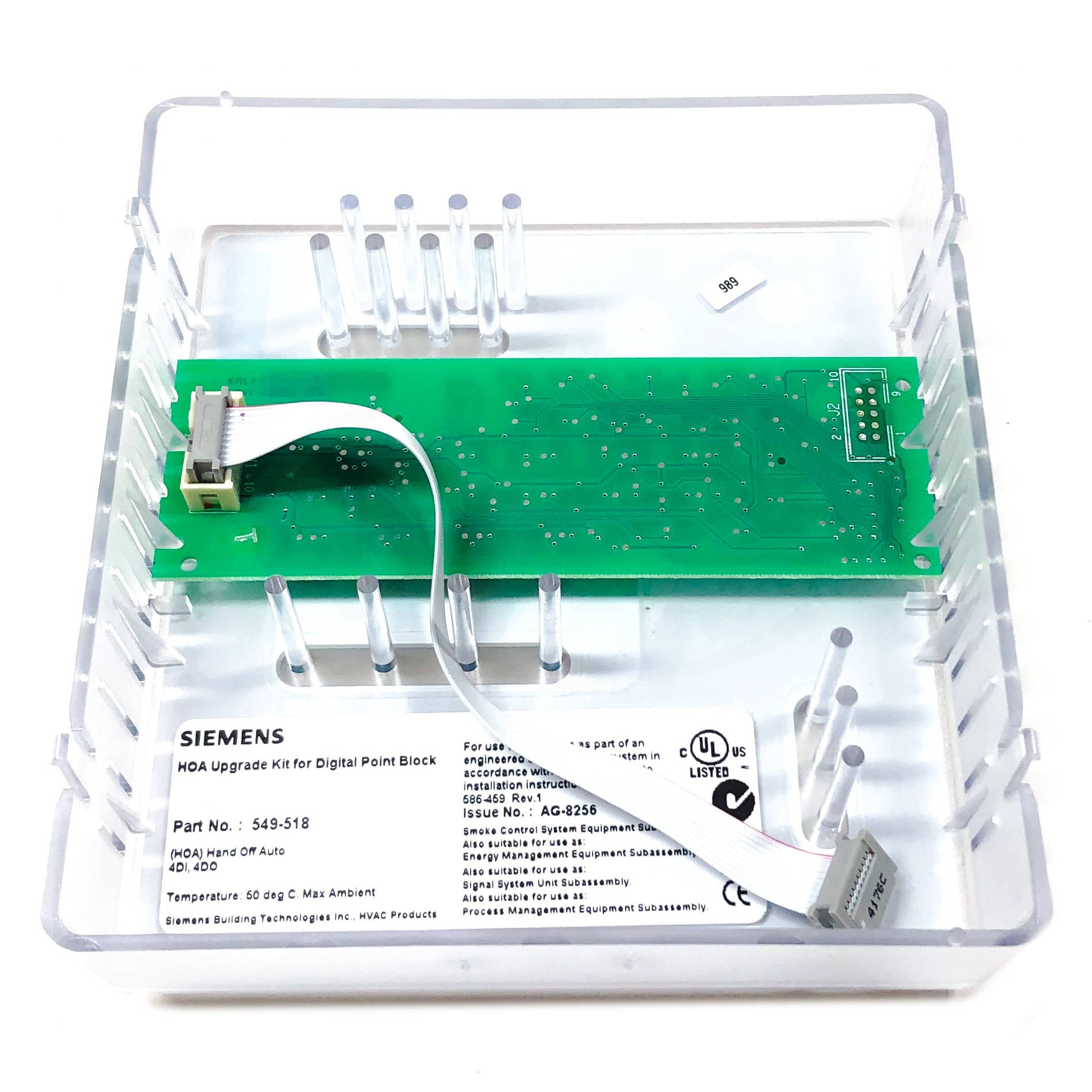 549-518 Siemens HOA Upgrade Kit Cover for Digital Point Expansion Module