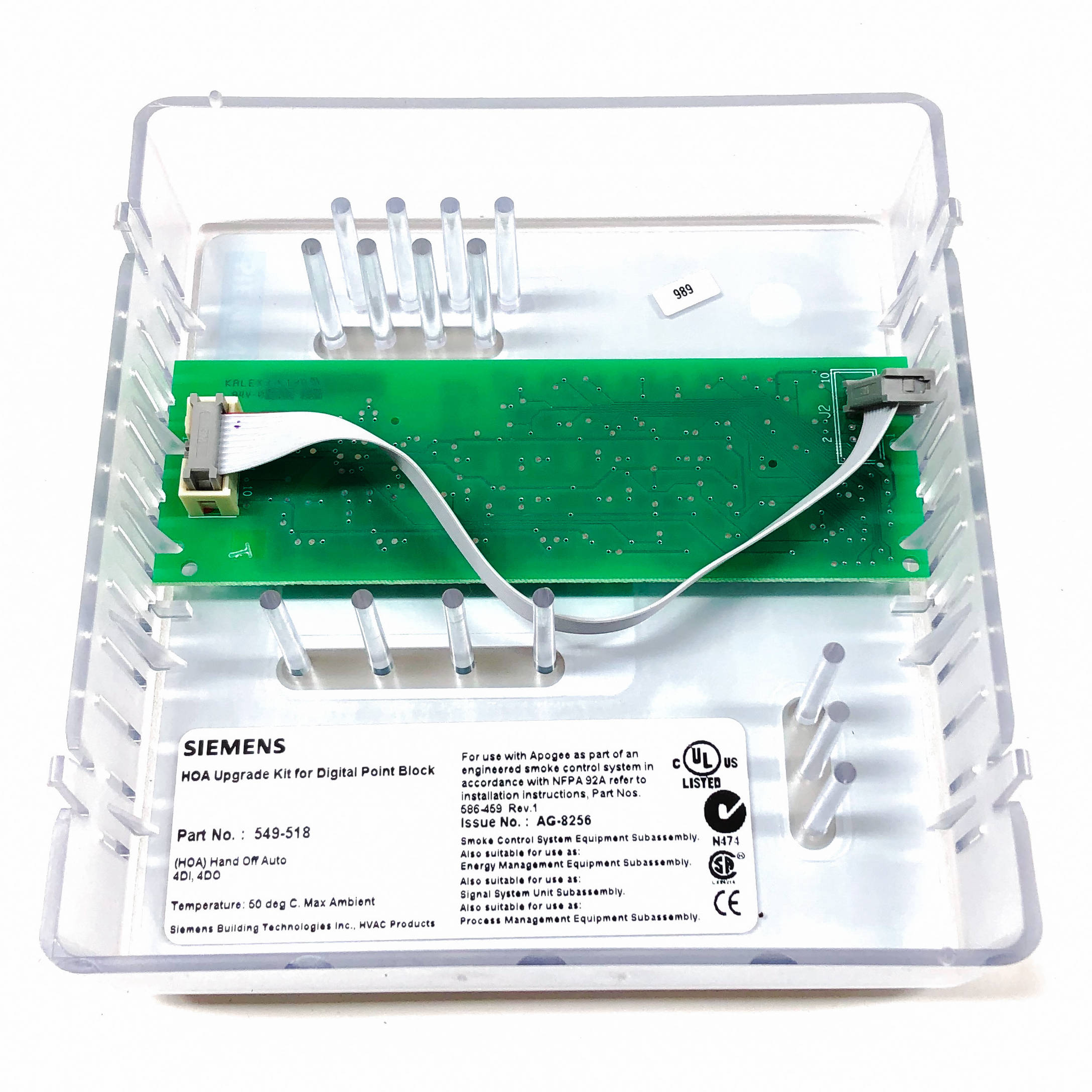 549-518 Siemens HOA Upgrade Kit Cover for Digital Point Expansion Module