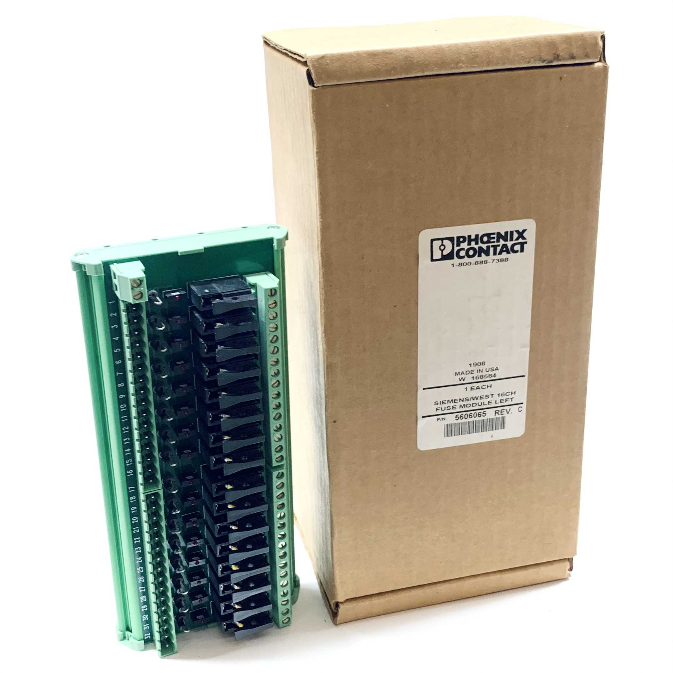 5606065 Phoenix Contact Siemens/West 16CH Fuse Module, Left