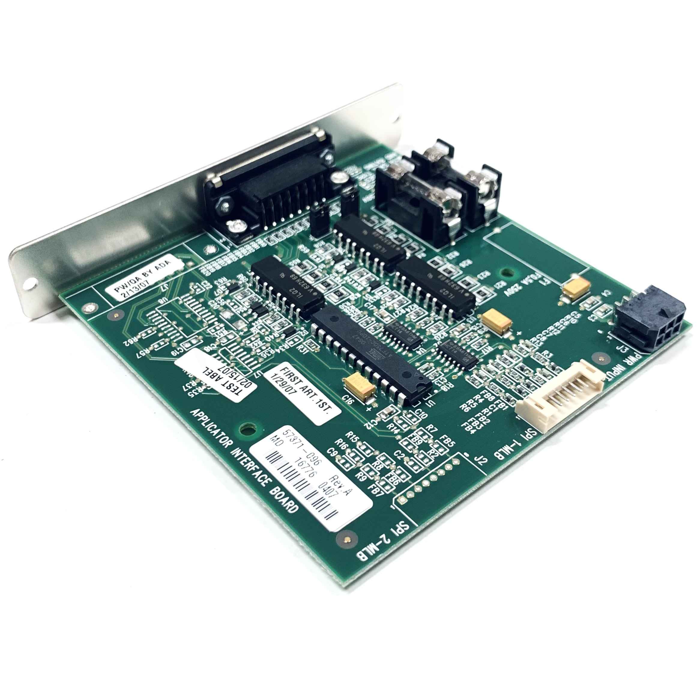 57371-096 Zebra I/O Applicator Interface PCB Circuit Board +5vdc