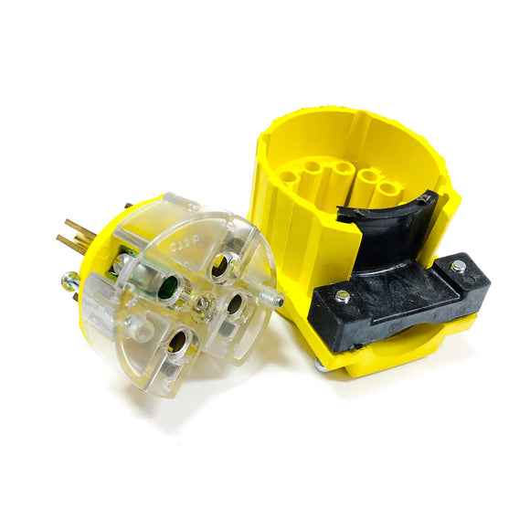 5746-AN Pass & Seymour Angle Plug, 30A 125/250V, SJ & SV Cord, Nema: 14-30P