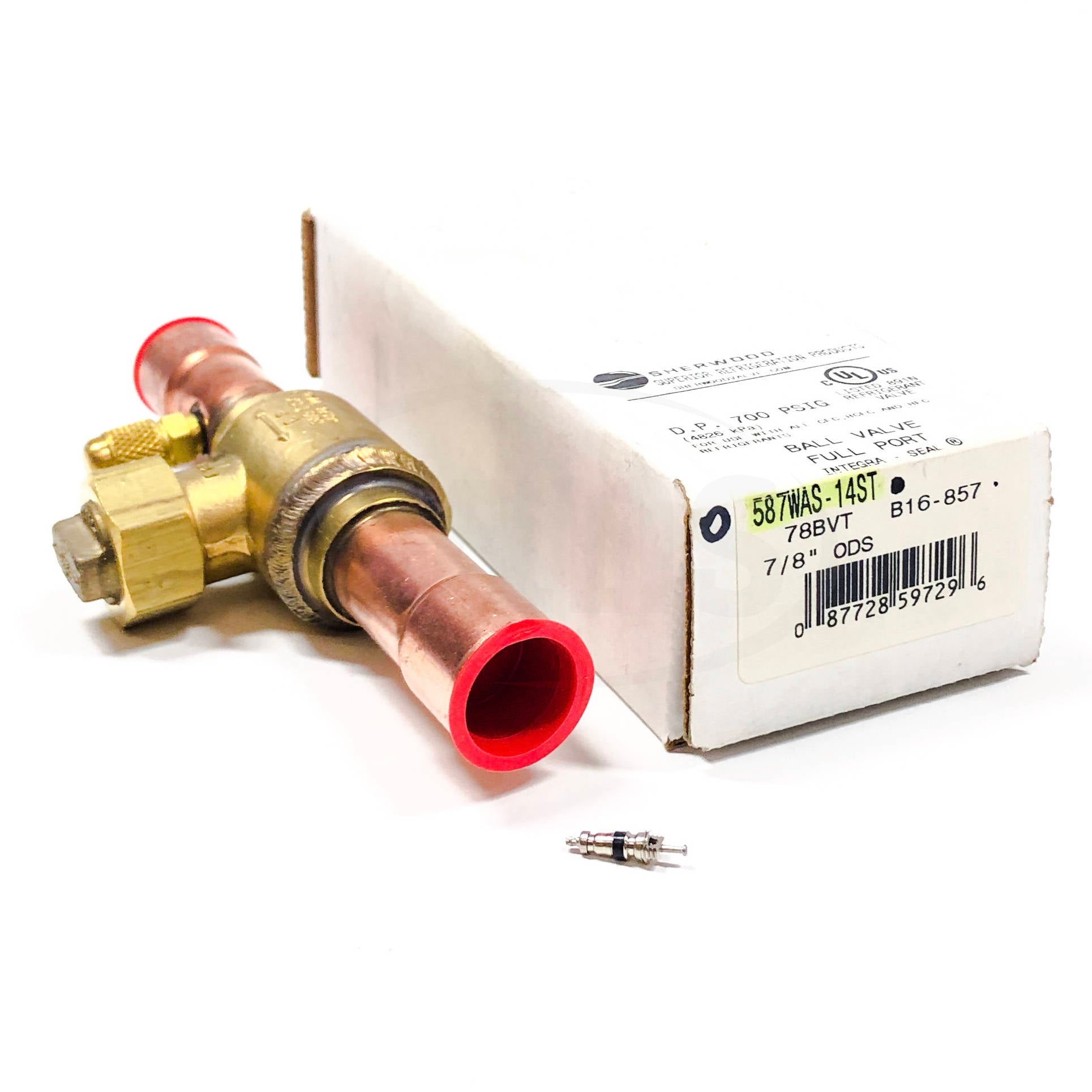 Superior 587WAS-14ST Refrigerant Valve, 7/8" ODS