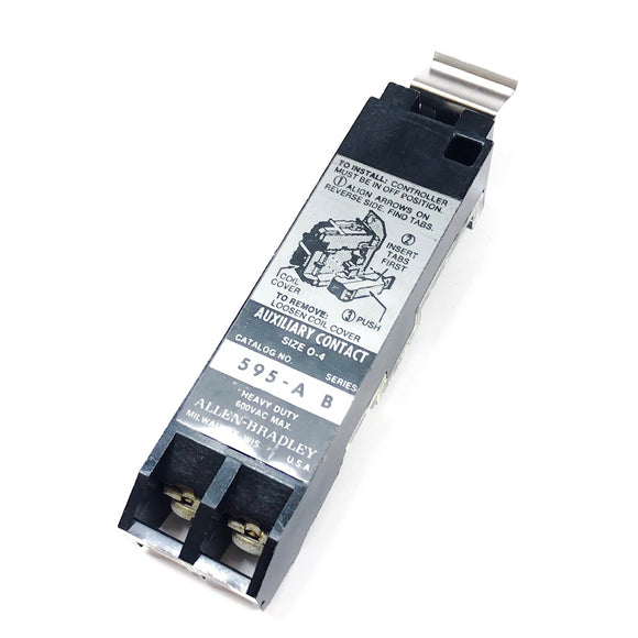 Allen Bradley Auxiliary Contact 600VAC Max, 1 NC, 1 NO, Size 0-4