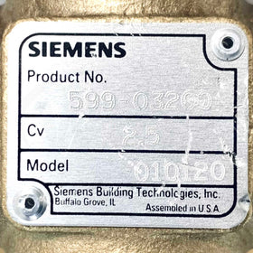599-01050 Siemens 8" Pneumatic Valve Actuator, 5 psi Span, 599-03200