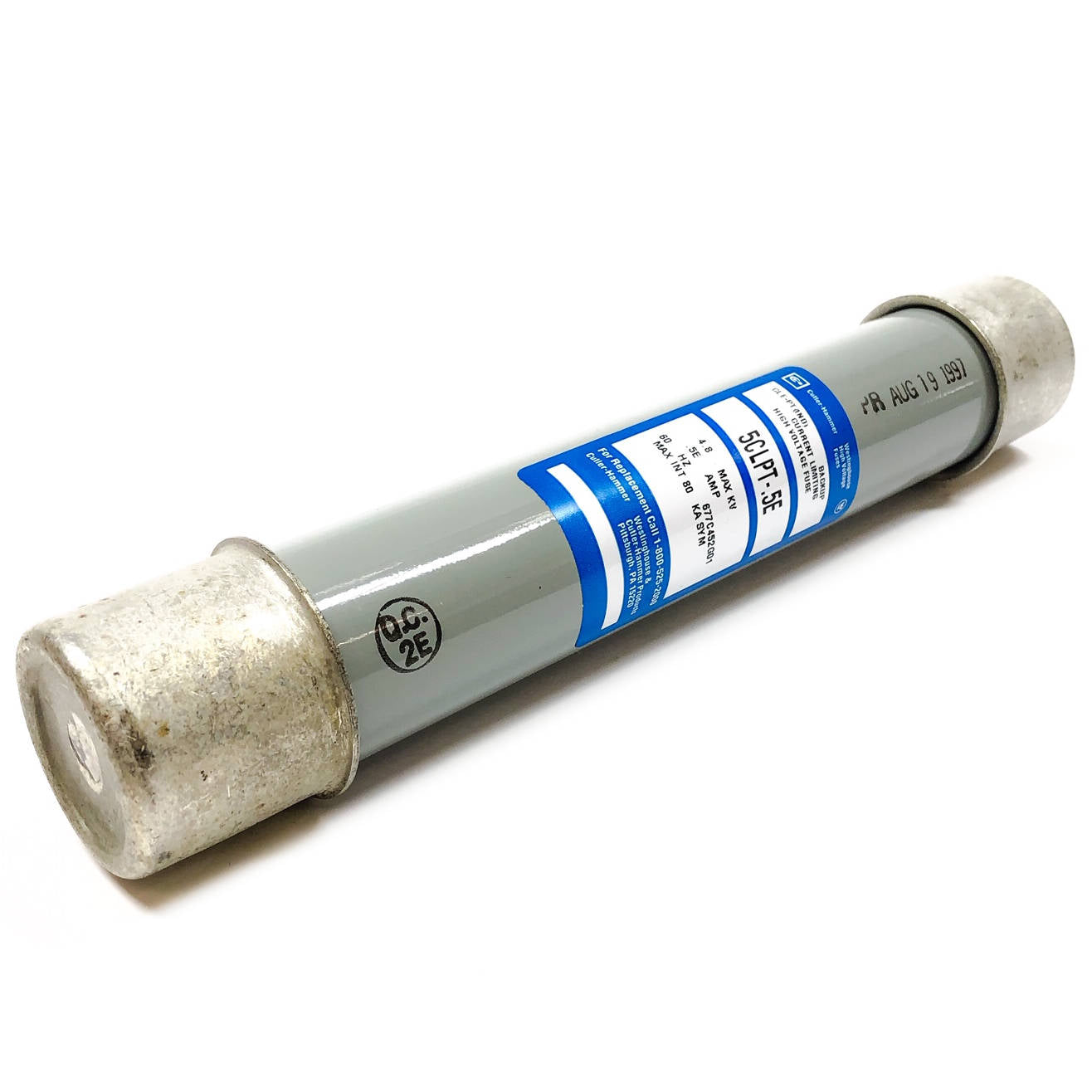 5CLPT-.5E Cutler Hammer & Westinghouse Current Limiting High Voltage Fuse 5.5KV