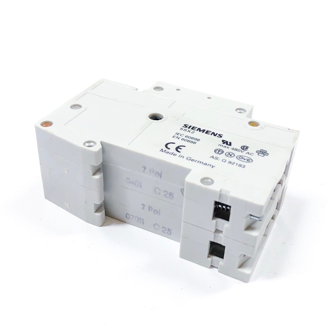 5SX22-C25 Siemens Circuit Breaker, 2 Pole, 25 Amp, 400 Volt