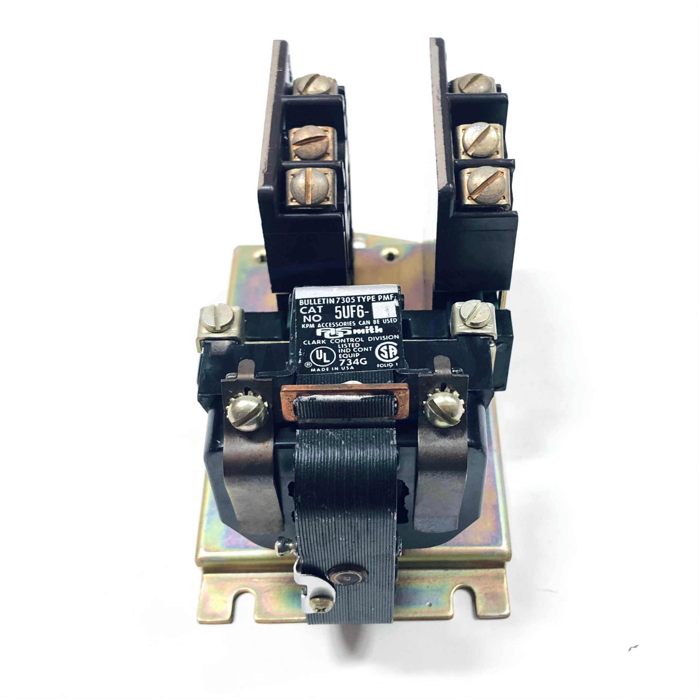 5UF6-1-76 Clark Relay, 2 Normally Open Contacts, Type PMF, Bul. 7305, 110V Coil - 0
