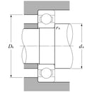 6003DDC3G81 KBC Ball Bearing, Rubber Sealed-3