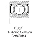 6003DDC3G81 KBC Ball Bearing, Rubber Sealed-5
