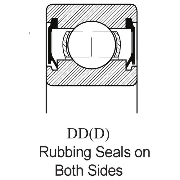 6003DDC3G81 KBC Ball Bearing, Rubber Sealed