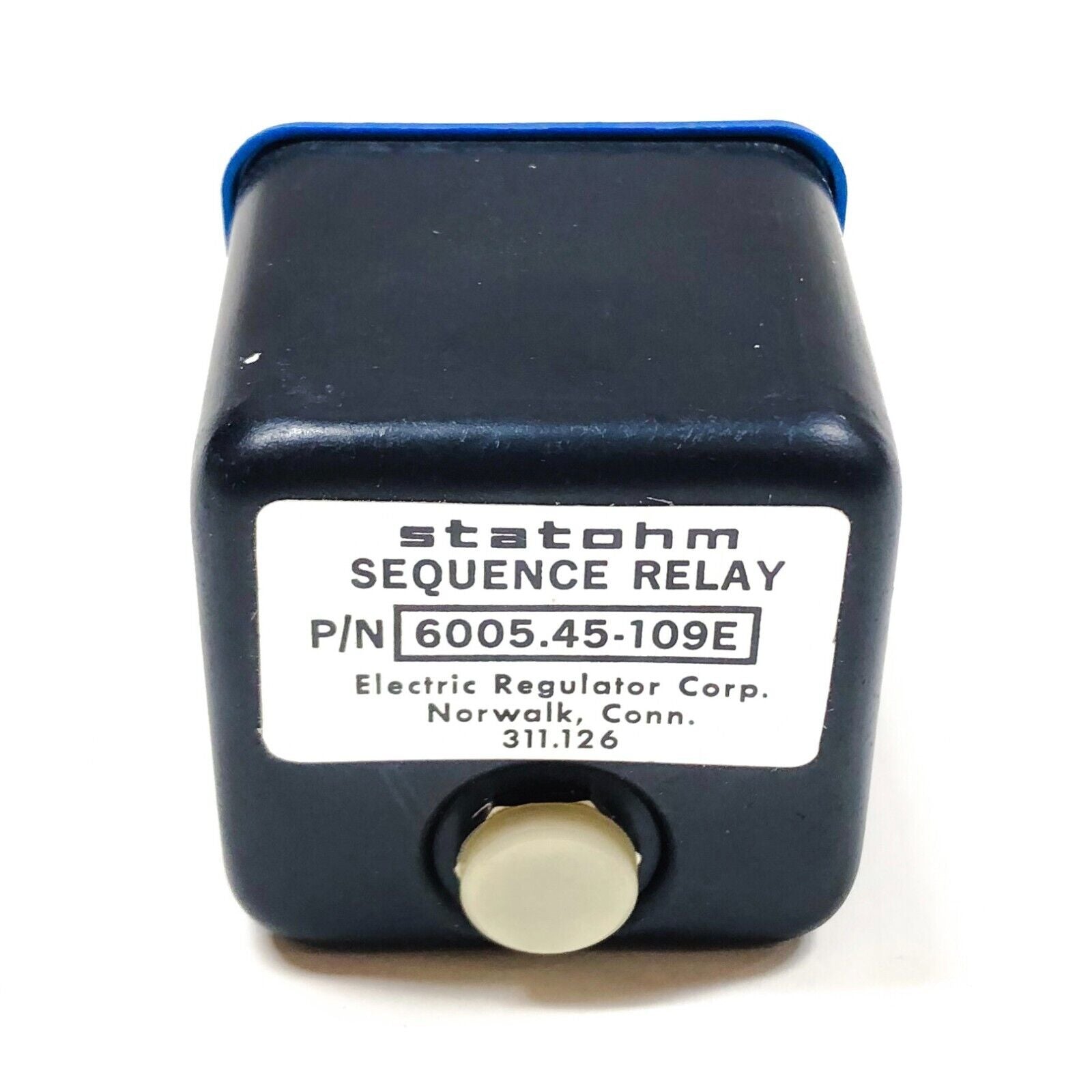 6005.45-109E Electric Regulator Corp. Statohm Sequence Relay