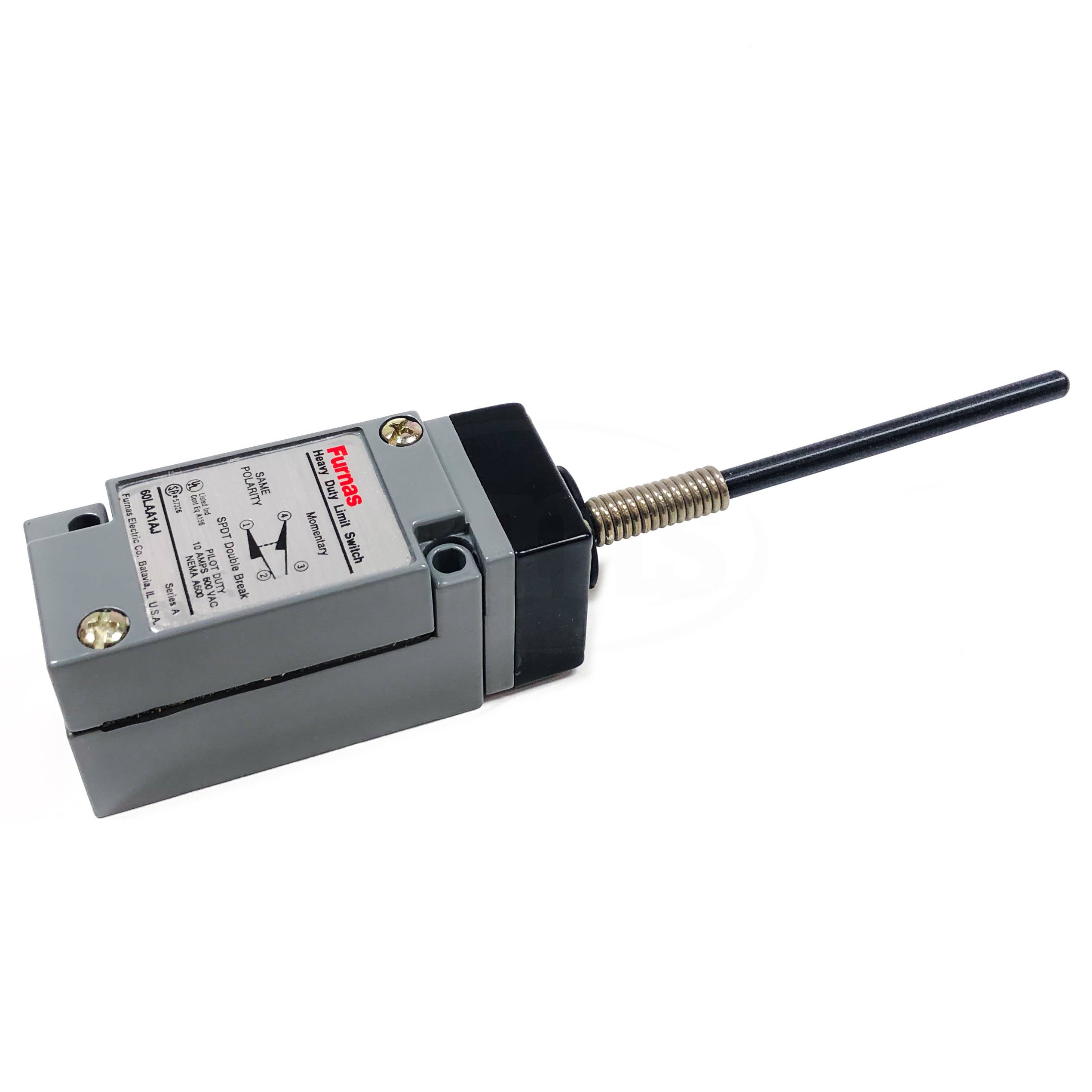 60LAA1AJ Furnas Heavy Duty Limit Switch, Plastic Wobble Stick