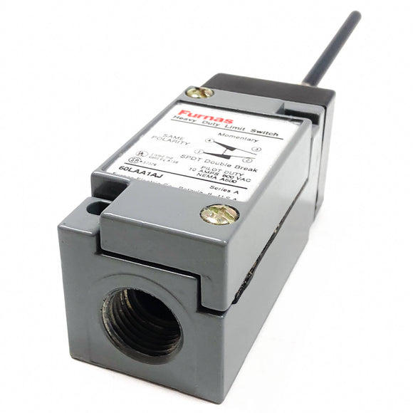 60LAA1AJ Furnas Heavy Duty Limit Switch, Plastic Wobble Stick