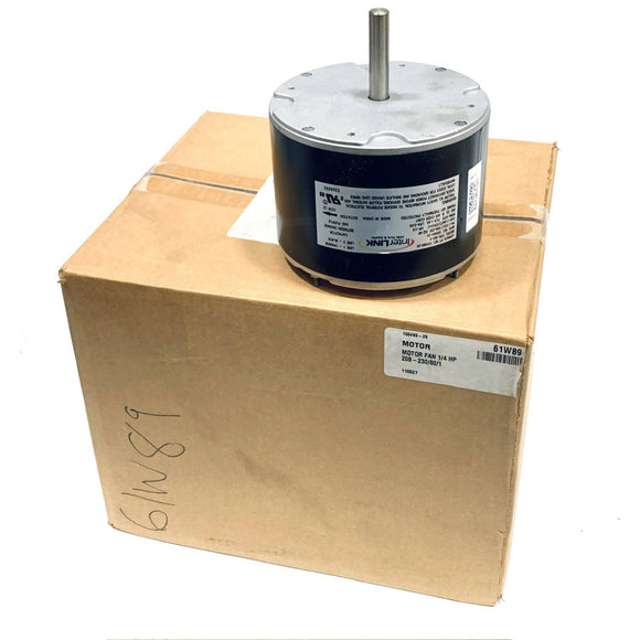 61W89 Lennox Condenser Fan Motor, 1/4 HP, 208/230V-1Ph, 1075 RPM