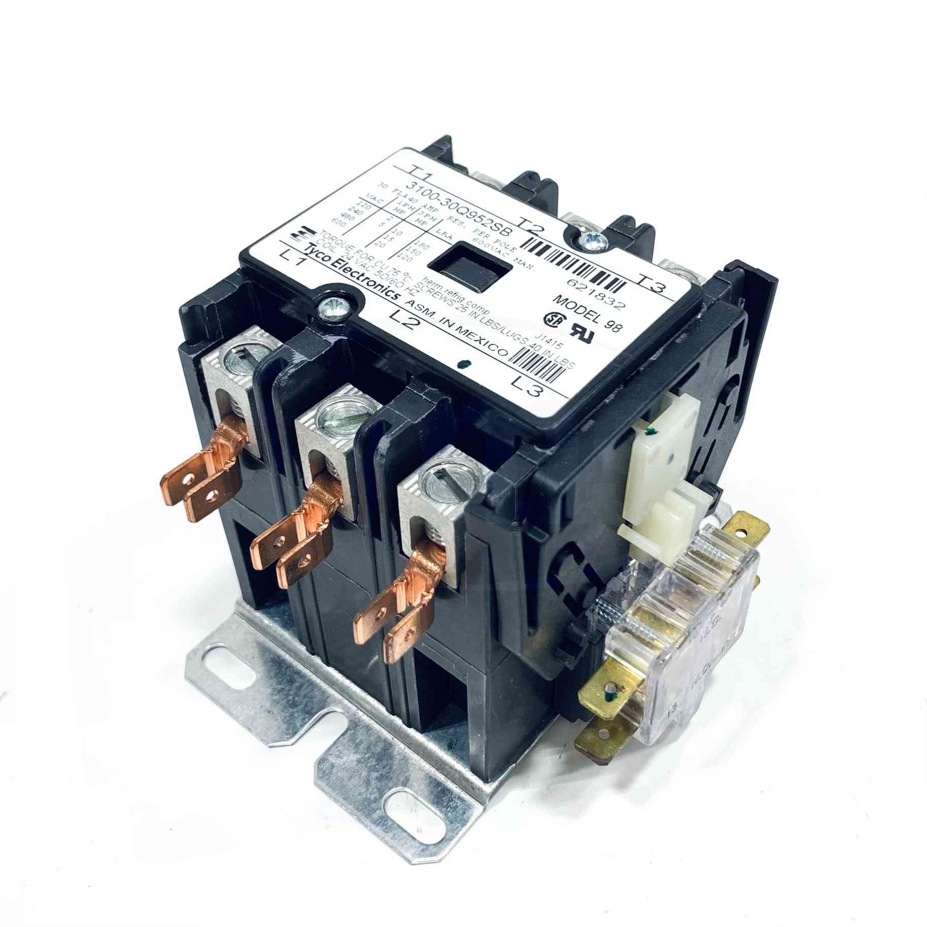 621832R Nordyne 3P 30A Contactor, Model 98 - 0