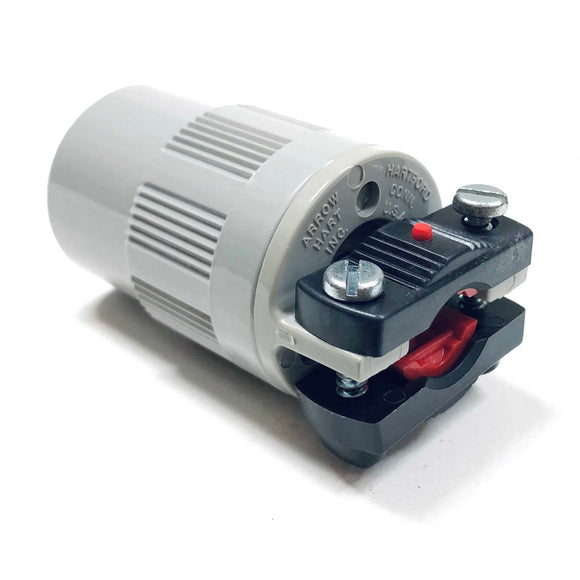 6269 Arrow Hart Safety-Grip Connector Nema 5-15R, 15A, 125V, 2P, 3W GRD