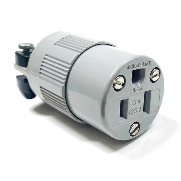 6269 Arrow Hart Safety-Grip Connector Nema 5-15R, 15A, 125V, 2P, 3W GRD