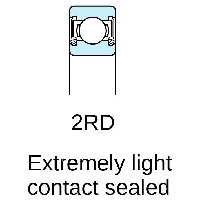 63102RDC3 Koyo Ball Bearing, Rubber Sealed - 0
