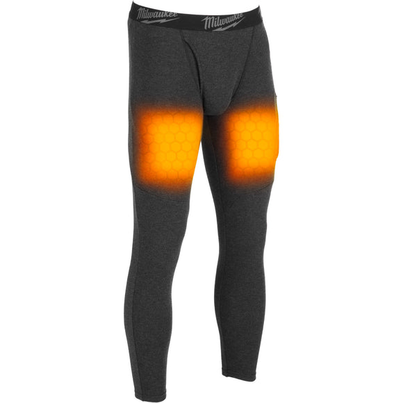 M600B-212X Milwaukee Heated Merino Wood Baselayer Pants, 2XL, Black