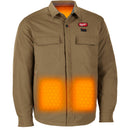 M103K-21L Milwaukee M12 Heated Shirt Jacket Kit, Khaki, Large