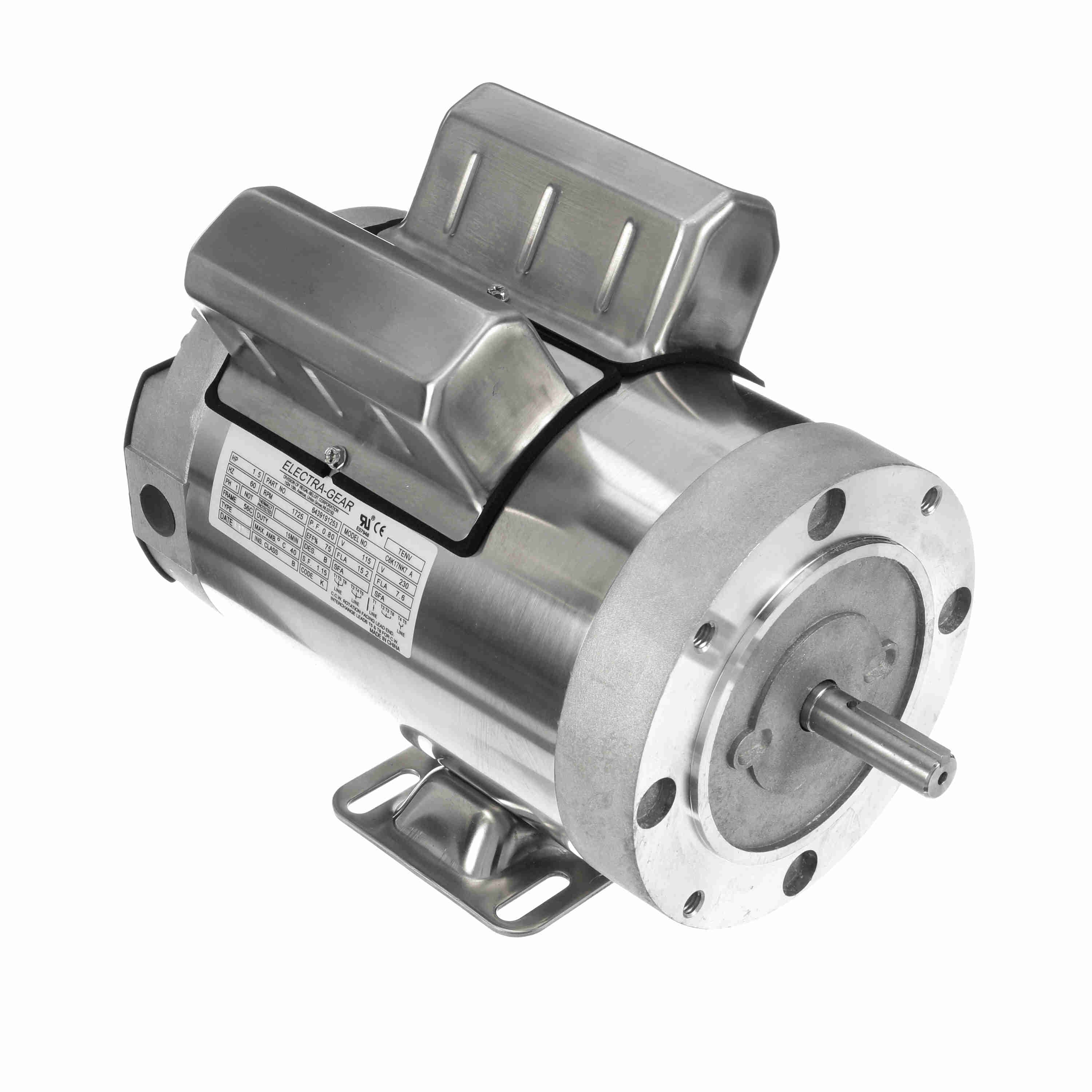 6439191253 Leeson 1.5HP Boat Hoist Electric Motor, 1800RPM