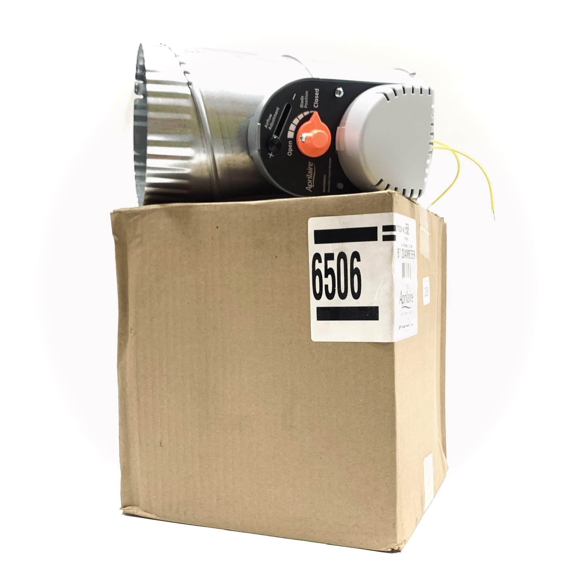 6506 Aprilaire Ventilation Damper 6", 24 Vac, 6w, 10VA