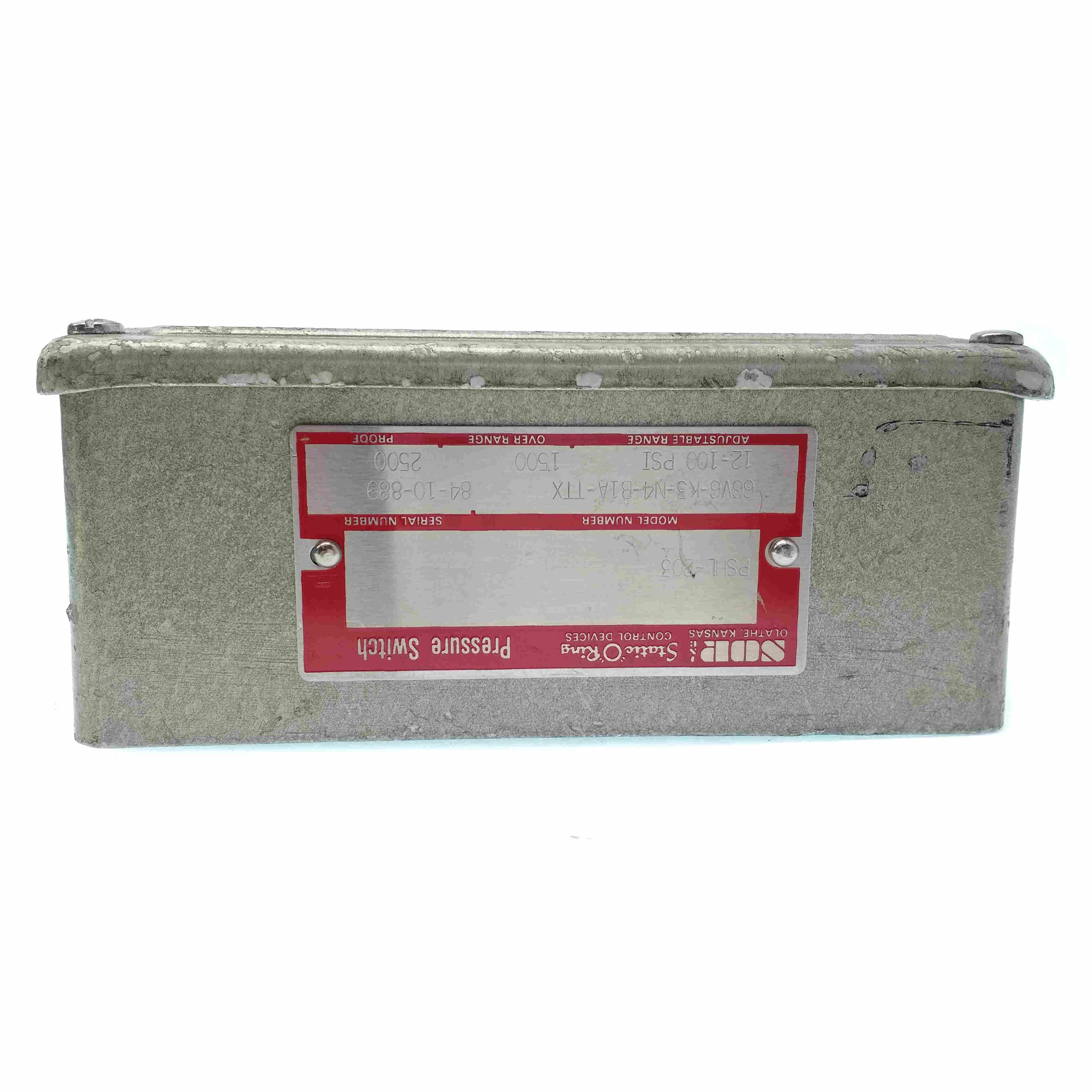 66V6-K3-N4-B1A-TTX SOR Pressure Switch, 12-100PSI - 0
