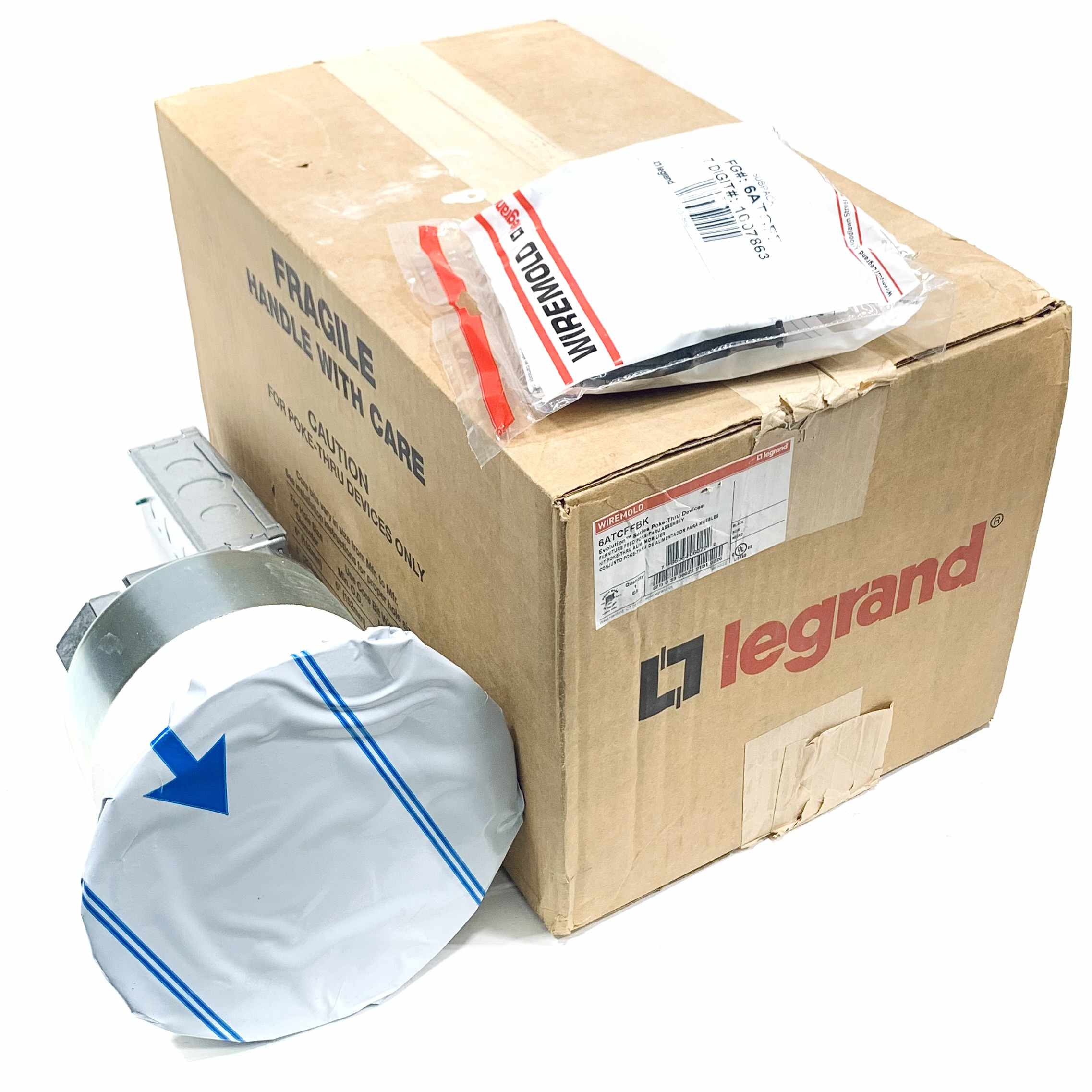 6ATCFFBK Legrand Recessed Furniture Feed