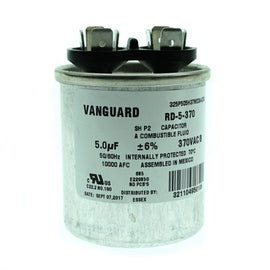 RD-5-370 Vanguard Run Capacitor, 370 Vac, 5 ?F