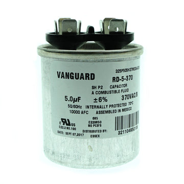 RD-5-370 Vanguard Run Capacitor, 370 Vac, 5 ?F
