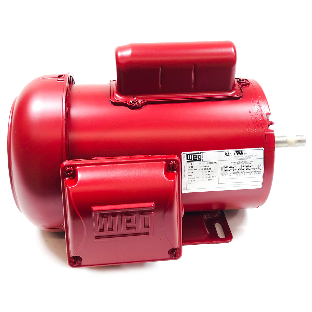 00118ES1RFD56H WEG 1HP Farm Duty Electric Motor, 1800RPM | Witmer Motor ...