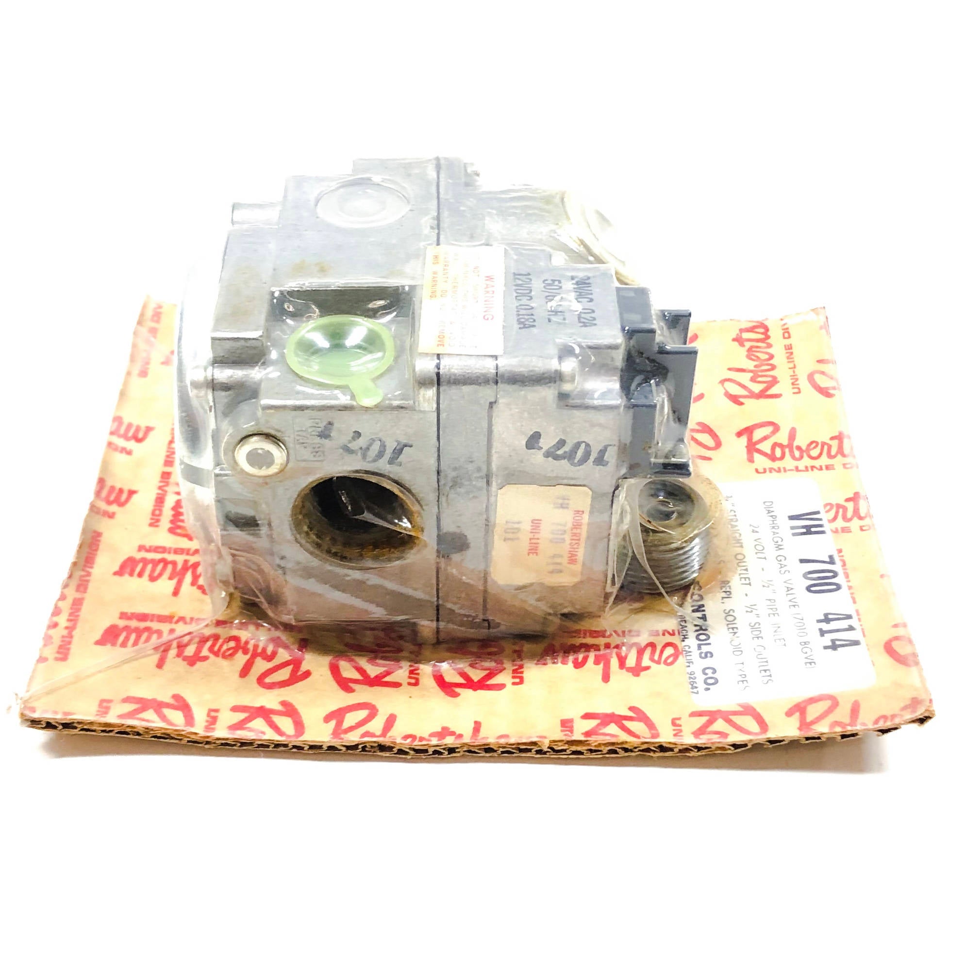 700-414 Robertshaw Uni-Line Controls Diaphragm Gas Valve