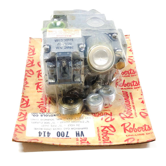 700-414 Robertshaw Uni-Line Controls Diaphragm Gas Valve