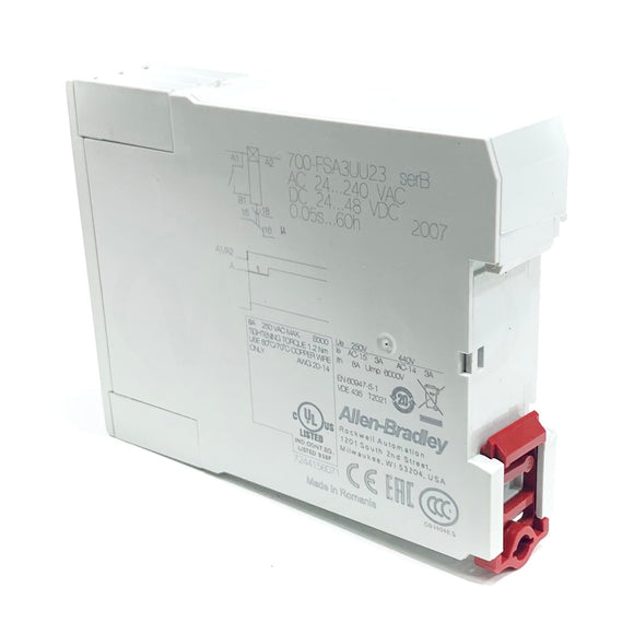 700-FSA3UU23 Allen Bradley Timing Relay 24-48V DC / 24-240V 50/60Hz