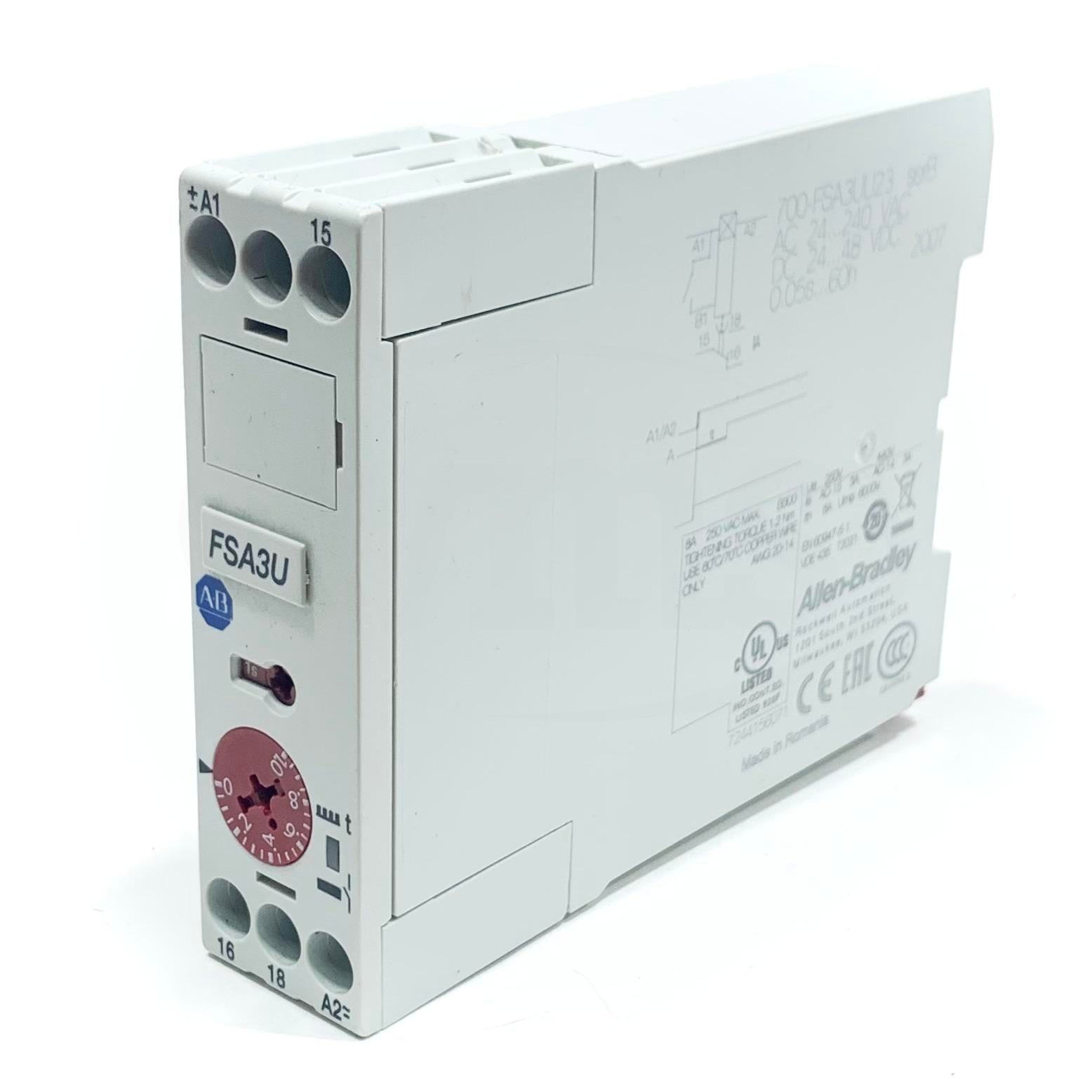 700-FSA3UU23 Allen Bradley Timing Relay 24-48V DC / 24-240V 50/60Hz
