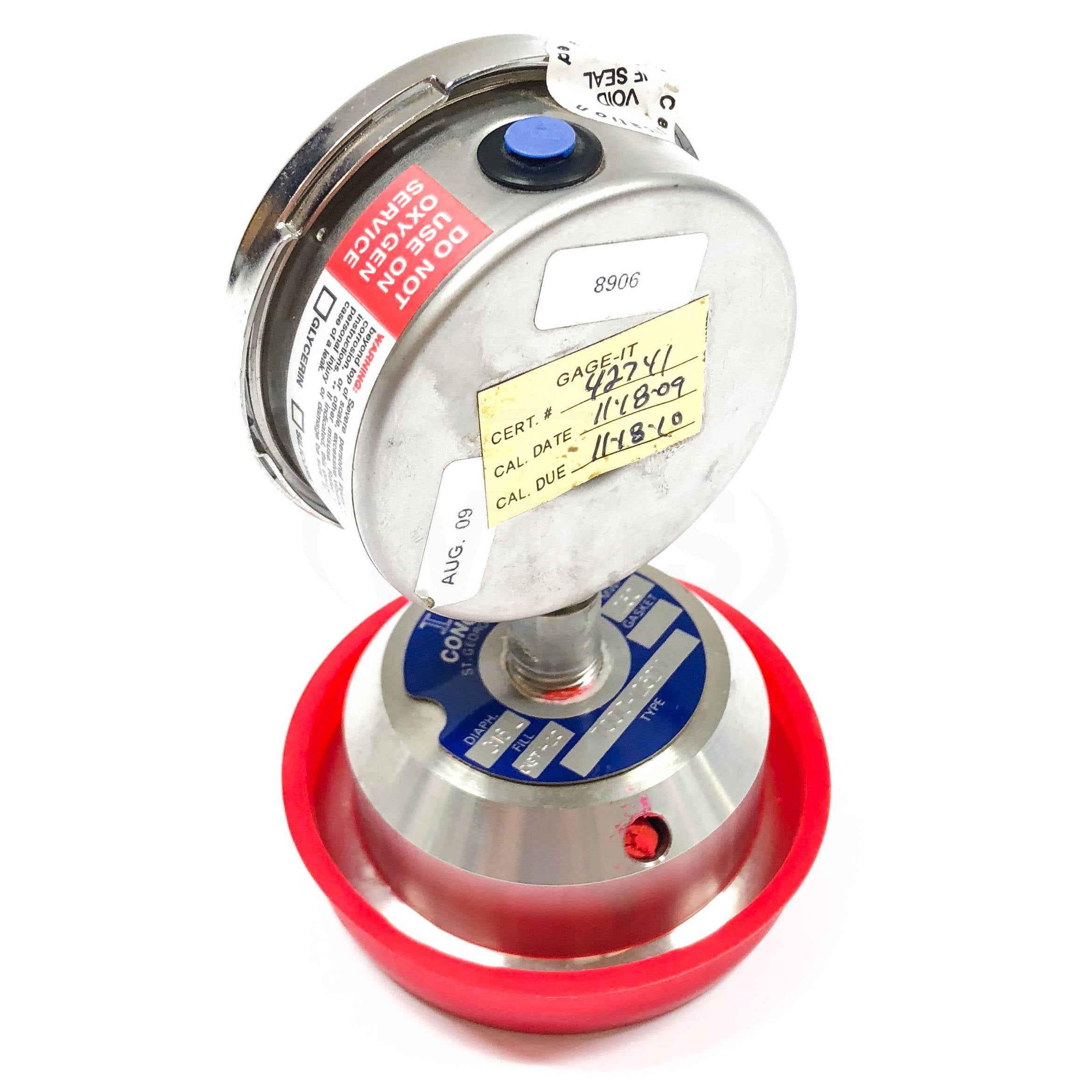 700C-1252N ITT/Conoflow Sanitary Diaphragm Seal with Gauge