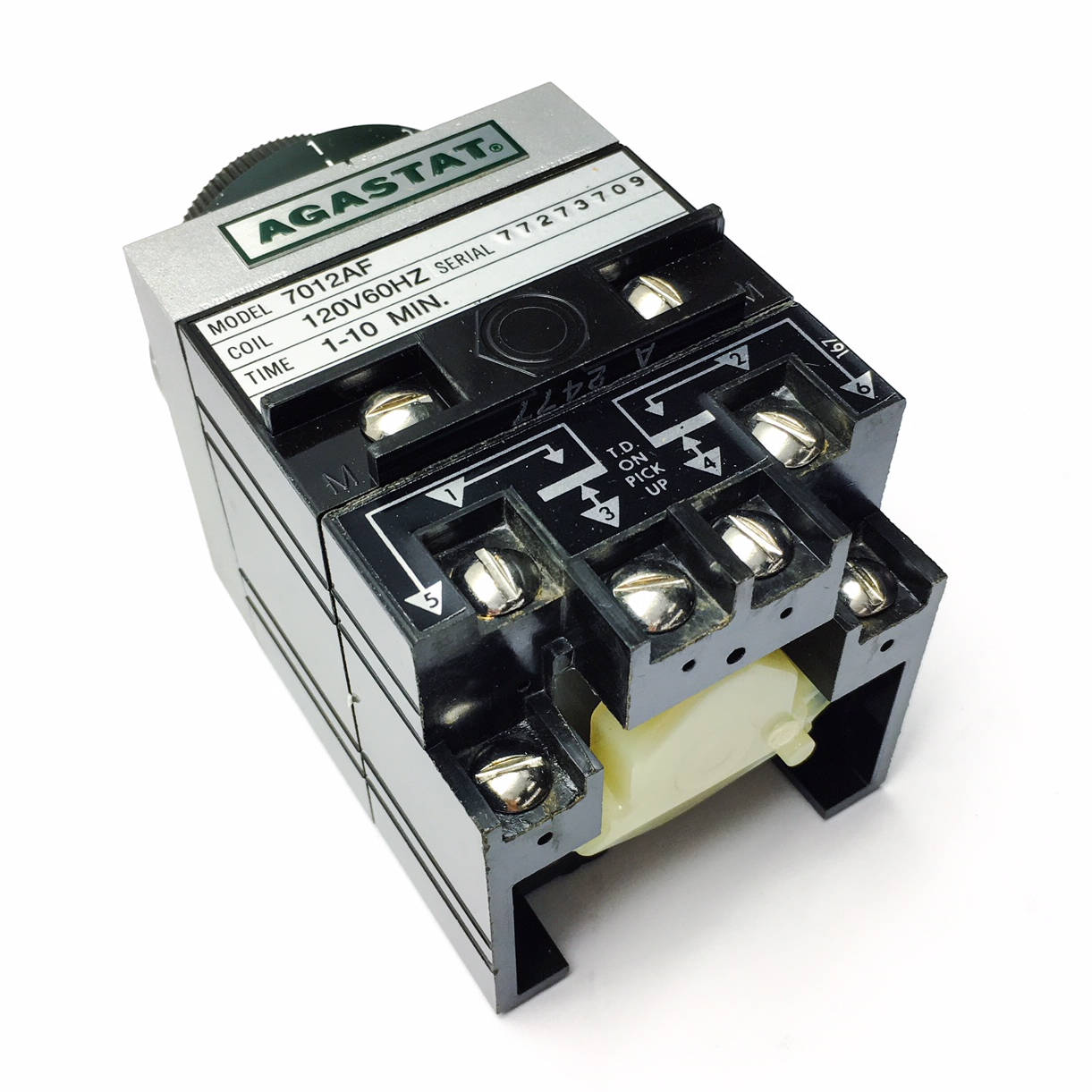 7012AF Agastat Timing Relay, 120V 60Hz, 1-10 Min