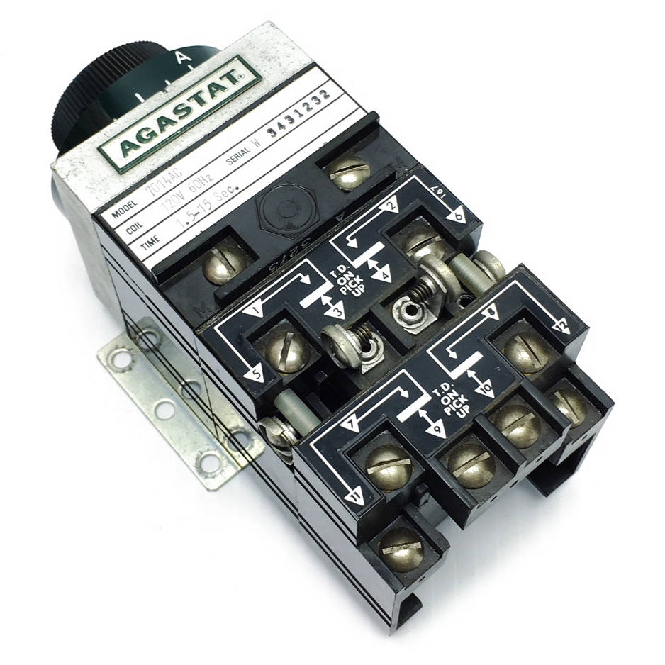 7014AC Agastat Timing Relay, 120V 1.5-15 Sec - 0