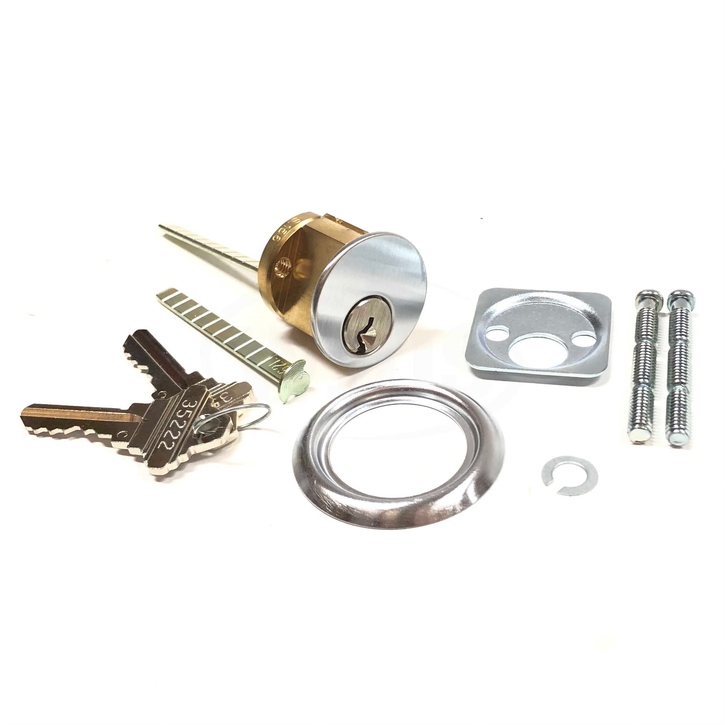 7075SC10-26D-KD Ilco Brass Rim Cylinder