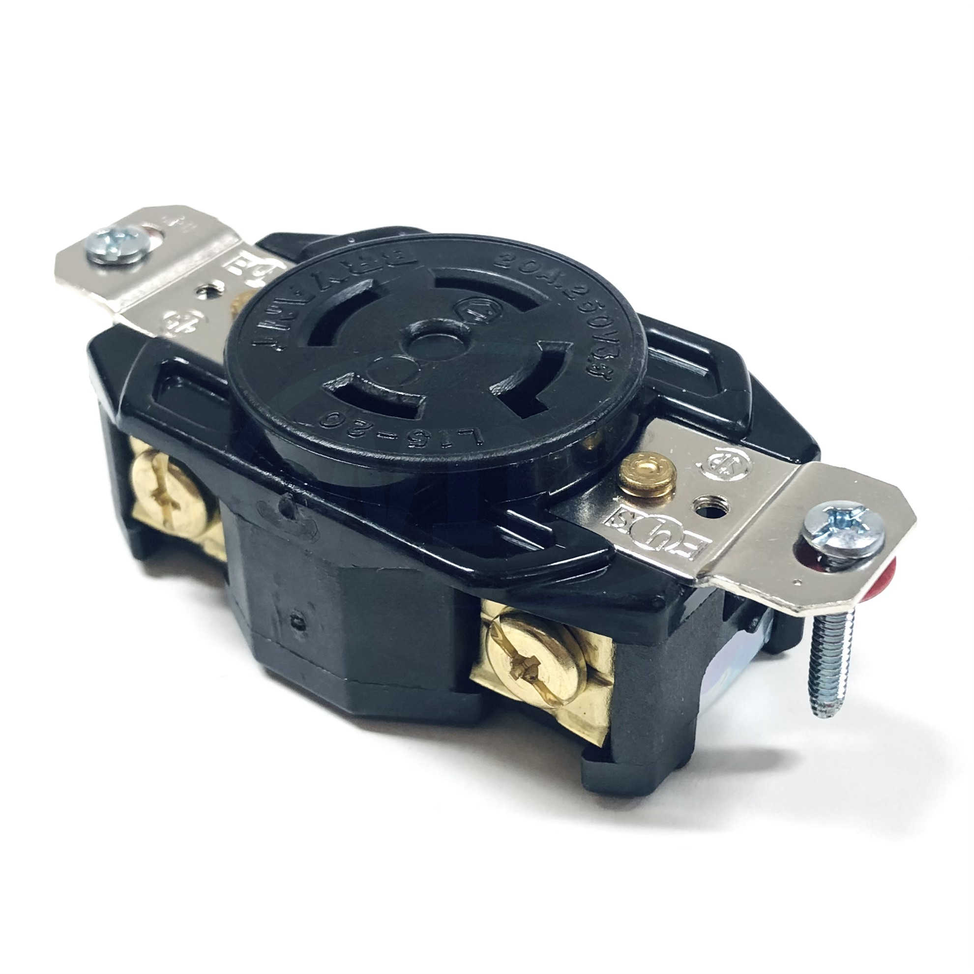 71520FR Bryant Twist-Lock Receptacle, 20A, 3-Phase, 250V, NEMA Type: L15-20